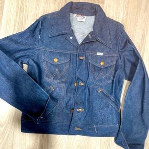 Vintage Wrangler Rainbow tag- Rare!! Kids Jean jacket!Summer!!!